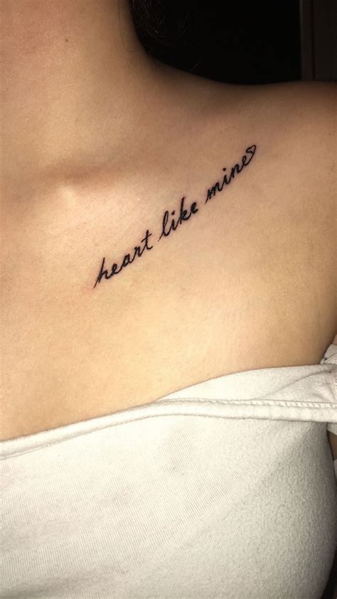 sexy word tattoos|Collarbone Quote Tattoos 